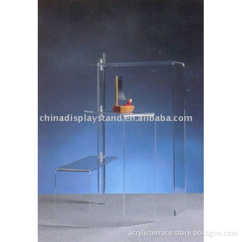 Acrylic stepped display stand